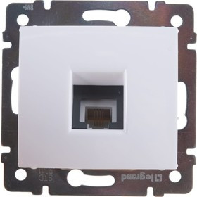 Механизм розетки телеф. 1-м СП Valena RJ11 бел. Leg 774438