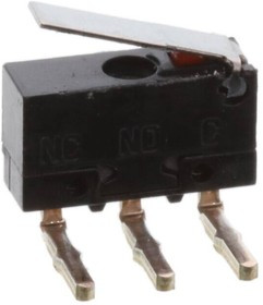 AV4524J, Микропереключатель SNAP ACTION, с рычагом, SPDT, 0,5A/30ВDC