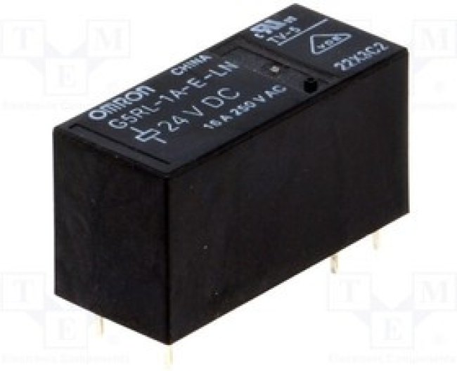 G5RL-1A-E-LN-24DC, Реле: электромагнитное, SPST-NO, Uобмотки: 24ВDC, 16A/250ВAC G5RL-1A-E-LN-24DC, Реле: электромагнитное, SPST-NO, Uобмотки: 24ВDC, 16A/250ВAC
