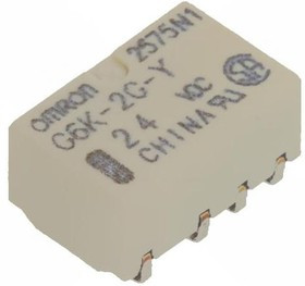 G6K-2G-Y-DC24, Low Signal Relays - PCB InsideL NoLatch 3.2 DPDT 24VDC 100mW G6K-2G-Y-DC24, Low Signal Relays - PCB InsideL NoLatch 3.2 DPDT 24VDC 100mW