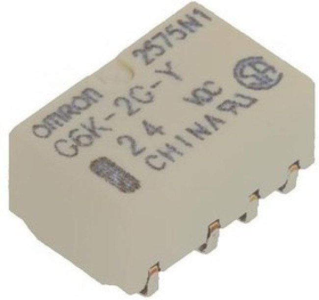 G6K-2G-Y-DC24, Low Signal Relays - PCB InsideL NoLatch 3.2 DPDT 24VDC 100mW G6K-2G-Y-DC24, Low Signal Relays - PCB InsideL NoLatch 3.2 DPDT 24VDC 100mW