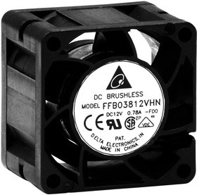 FFB0812SHE, AXIAL FAN, 80MM, 12V, 68.51CFM, 48.5DBA