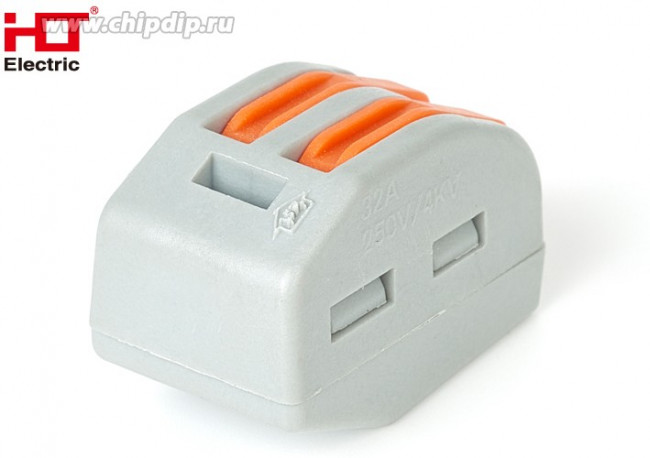 081-19-007, Соединительная клемма СК-412 (0.1-2.5 (4.0)мм²) (5шт./уп.) HLT