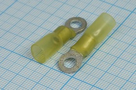 Клемма"O" d 5,3, обжимная, желтая, RV5.5-5; №770 YZ клемма"O" d 5,3\\S4,0~6,0\лат луж\t-усад\жел\RV5,5