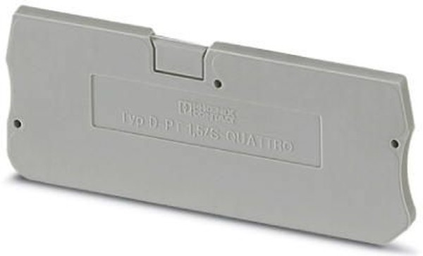 3208375, D-PT Series End Cover for Use with DIN Rail Terminal Blocks 3208375, D-PT Series End Cover for Use with DIN Rail Terminal Blocks