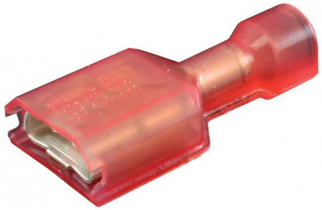 B-106-3631, Terminals H/S-REC 22-18 RED .250X.032