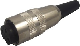 KV30, Разъем: M16, вилка, "мама", пайка, на провод, PIN: 3, 5А, 250В, прямой