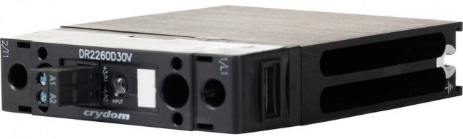 DR2260D30V, DR22 Series Solid State Relay, 30 A Load, DIN Rail Mount, 600 V rms Load, 32 V dc Control DR2260D30V, DR22 Series Solid State Relay, 30 A Load, DIN Rail Mount, 600 V rms Load, 32 V dc Control