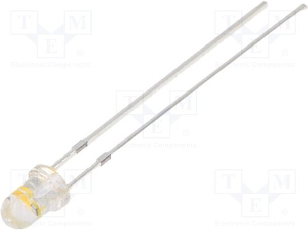 OS2MDK3131A, LED; 3mm; white warm; 4200?5800mcd; 30°; 2.5?5V; Lens: transparent OS2MDK3131A, LED; 3mm; white warm; 4200?5800mcd; 30°; 2.5?5V; Lens: transparent