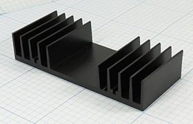 Радиатор охлаждения 50x120x 24, F50, Al, черный, HS012-50