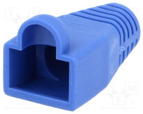 795-601303, Корпус вилки RJ45; 6мм; Цвет: синий