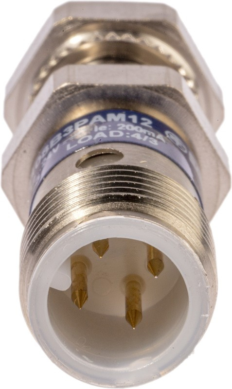 XS108B3PAM12, Inductive Barrel-Style Proximity Sensor, M8 x 1, 2.5 mm Detection, PNP Output, 12 24 V XS108B3PAM12, Inductive Barrel-Style Proximity Sensor, M8 x 1, 2.5 mm Detection, PNP Output, 12 24 V