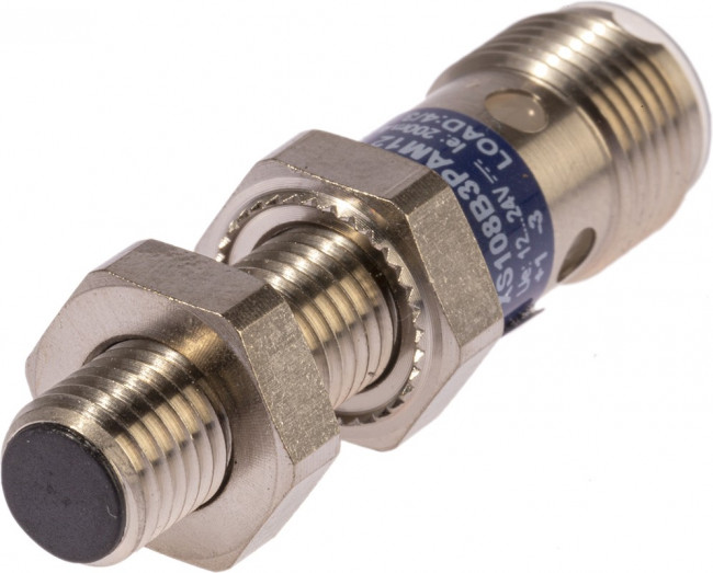 XS108B3PAM12, Inductive Barrel-Style Proximity Sensor, M8 x 1, 2.5 mm Detection, PNP Output, 12 24 V XS108B3PAM12, Inductive Barrel-Style Proximity Sensor, M8 x 1, 2.5 mm Detection, PNP Output, 12 24 V