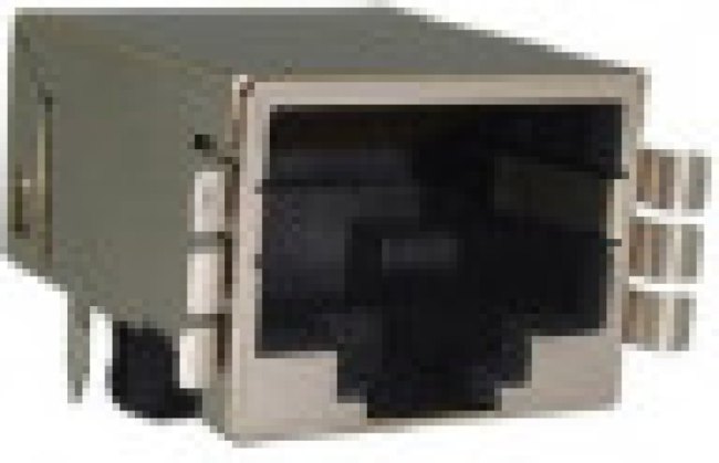 RJULE-42182-01, Modular Connectors / Ethernet Connectors 8 contacts;Ultra Low profile;RA TH; RJ45