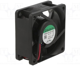 PE60251B3-A99, Fan: DC; axial; 12VDC; 60x60x25mm; 49.27m3/h; 38dBA; ball bearing