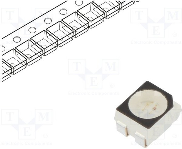 RF-P5RA30BS-B23(WE), LED; SMD; 3528,PLCC4; red/blue; 3.5x2.8x1.9mm; 120°; 20mA