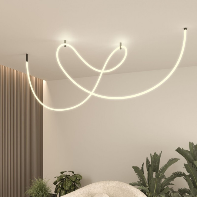 Гибкий неон 336Led 12W IP20 3000K Full light круглый теплый белый, 8 м (24V 12W 336Led 2835 IP20)