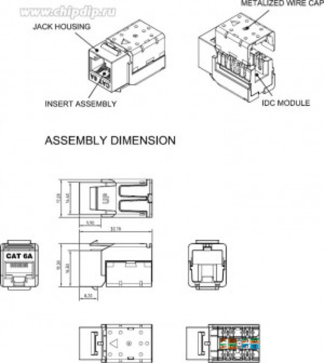01 Hyperline KJNE-8P8C-C6A-90-WH Вставка Keystone Jack RJ-45(8P8C), категория 6A, 110 IDC, заделка с помощью NE-TOOL, белая 01 Hyperline KJNE-8P8C-C6A-90-WH Вставка Keystone Jack RJ-45(8P8C), категория 6A, 110 IDC, заделка с помощью NE-TOOL, белая
