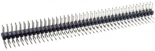 PLD2-80R (L-KLS1-207B-2-80-R1), штыри на плату двухрядные с шагом 2.0мм, прямой угол; Q-2117 K штек PLD-2-2x40R\P2,0\80P\плат угл\L-KLS1-207