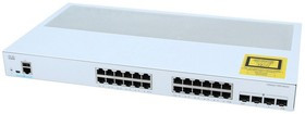Catalyst 1000 24x 10/100/1000 Ethernet ports RJ-45, 4x 10G SFP+ uplinks, C1000-24T-4X-L