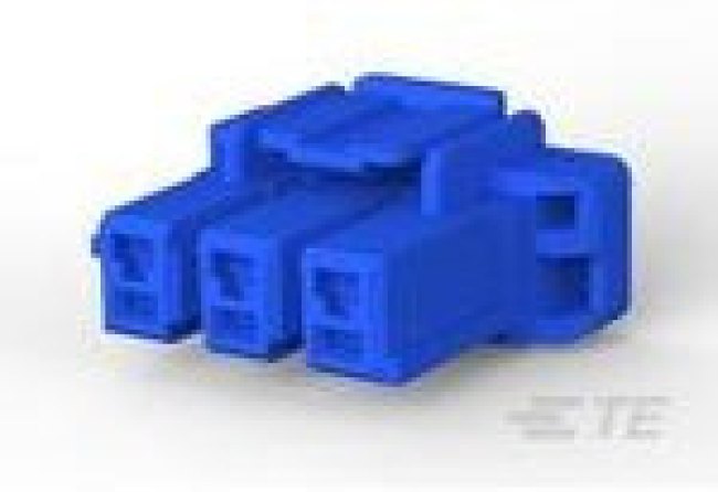 2-1376389-3, Conn Housing PL 3 POS 5mm Crimp ST Cable Mount Blue Bag 2-1376389-3, Conn Housing PL 3 POS 5mm Crimp ST Cable Mount Blue Bag