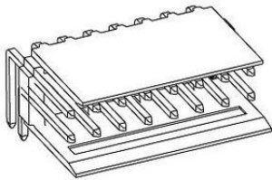 281742-4, Headers & Wire Housings HEADER R/A 2X04 POS HE14 281742-4, Headers & Wire Housings HEADER R/A 2X04 POS HE14