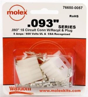 76650-0057, Pin & Socket Connectors .093 Connector Kit Pnl Mnt Plug Rec 15P 76650-0057, Pin & Socket Connectors .093 Connector Kit Pnl Mnt Plug Rec 15P