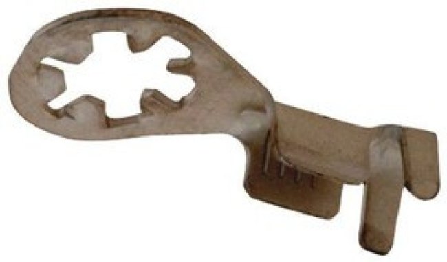 61794-1, Star Ring Tongue Terminal 14-18AWG Steel 19.61mm Tin T/R Automotive