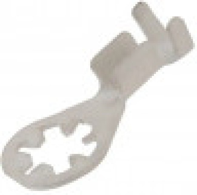 61794-1, Star Ring Tongue Terminal 14-18AWG Steel 19.61mm Tin T/R Automotive