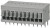 TBL009-254-10GY-2GY, Fixed Terminal Blocks Terminal block, screwless, 2.54, Horizontal, 10, Gray w Gray Button