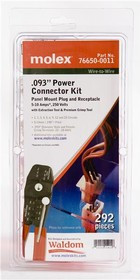 76650-0012, Pin & Socket Connectors .062" CONNECTOR KIT PREM CRIMPTOOL 288PC 76650-0012, Pin & Socket Connectors .062" CONNECTOR KIT PREM CRIMPTOOL 288PC