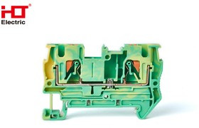 081-25-025, Зажим пружинный с нажимной кнопкой PT-4мм2 РЕN 32A HLT