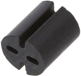 DR8GE04V80558, Распорная втулка, LED, Oвнешн 5,1мм, OLED 5мм, Дл 6мм, черный