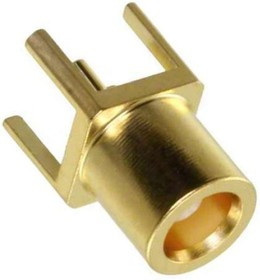 1-1337581-0, Гнездо, MCX, "мама", прямой, 50Ом, THT, тефлон, позолота