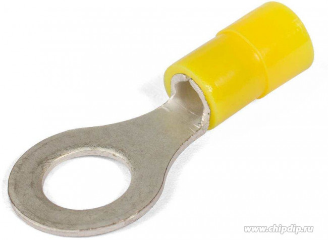 57913, Наконечник кабельный кольцевой изолированный НКИ(н) 6.0-6 серия ПРОФИ (КВТ) 57913, Наконечник кабельный кольцевой изолированный НКИ(н) 6.0-6 серия ПРОФИ (КВТ)