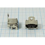 Разъем HDMI7006 розетка, контакты 19C4HP, на плату SMD, угловой 1отверстие h7,0, HDMI7006