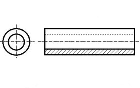FIX-3-2, Полиамидная стойка, диаметр внутренний/ внешний=3,2/2мм L=2мм