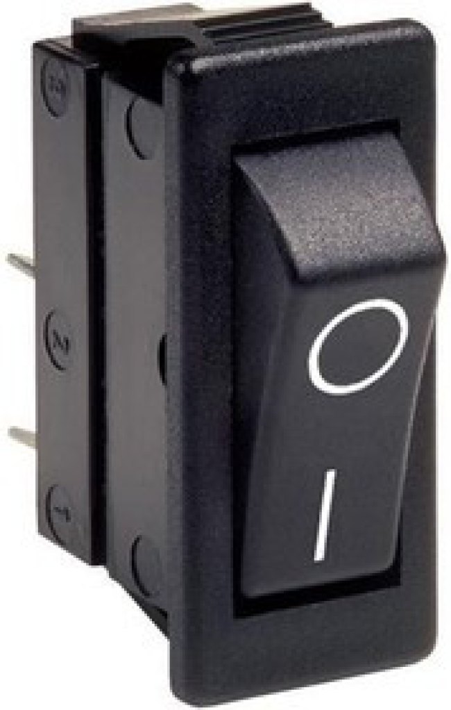 C1353ATNAC, Rocker Switches C1353ATY T.BLK RED 230v