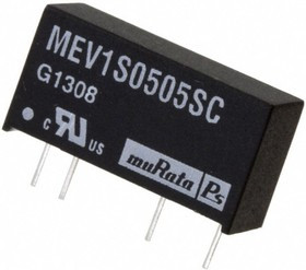 MEV1S0505SC, DC/DC преобразователь, 1 Вт, вход 4.5-5.5В, выход 5в/200мА, SIP MEV1S0505SC, DC/DC преобразователь, 1 Вт, вход 4.5-5.5В, выход 5в/200мА, SIP