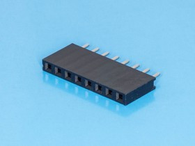 PBS-8, Разъем 1х 8 гнездо на плату, шаг 2.54мм