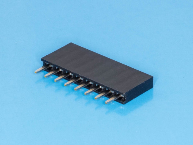 PBS-8, Разъем 1х 8 гнездо на плату, шаг 2.54мм