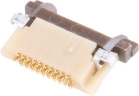 FH12A-10S-0.5SH(55), FH12 0.5mm Pitch 10 Way Right Angle Female FPC Connector, ZIF Top Contact