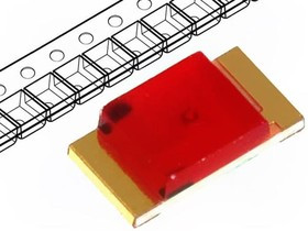 KPT-3216ID, LED; SMD; 1206; red; 5?12.5mcd; 3.2x1.6x0.75mm; 120°; 2?2.5V; 20mA