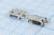 Разъем microUSB розетка, тип B, контакты 5C4HP, на плату, угловой, SMD, microUSBB5SAD12