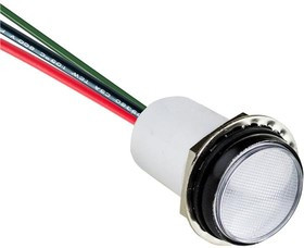 PML50RGFVW, LED Panel Mount Indicators PMI .668in. Red/Grn LED Flex Wire