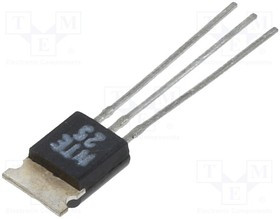 NTE25, Транзистор: PNP, биполярный, 80В, 1А, 2Вт, TO237