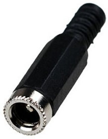 3-238, Разъем питания 5.5x2.5мм "гн" пластик на кабель