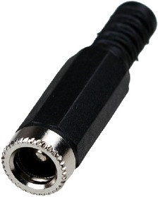 3-238, Разъем питания 5.5x2.5мм "гн" пластик на кабель