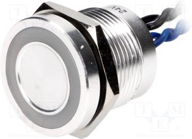 PS193P10Y01B24VL, Переключатель: пьезоэлектрический, Пол: 2, SPST-NO, 0,2A/24ВAC