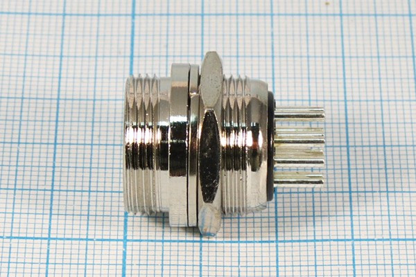 Штекер микрофонный MIC20\10P\пан\М19\ XS20JK10P-M[MS-DF-20-10]; №14547 штек мик MIC20\10P\пан\М19\\ XS20JK10P-M[MS-DF-20-10]